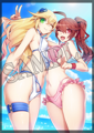 BlazBlue: Central Fiction Noel and Celica swimsuit A4 clear file (GEO)